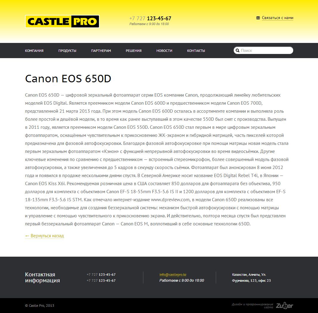 Текстовая страница