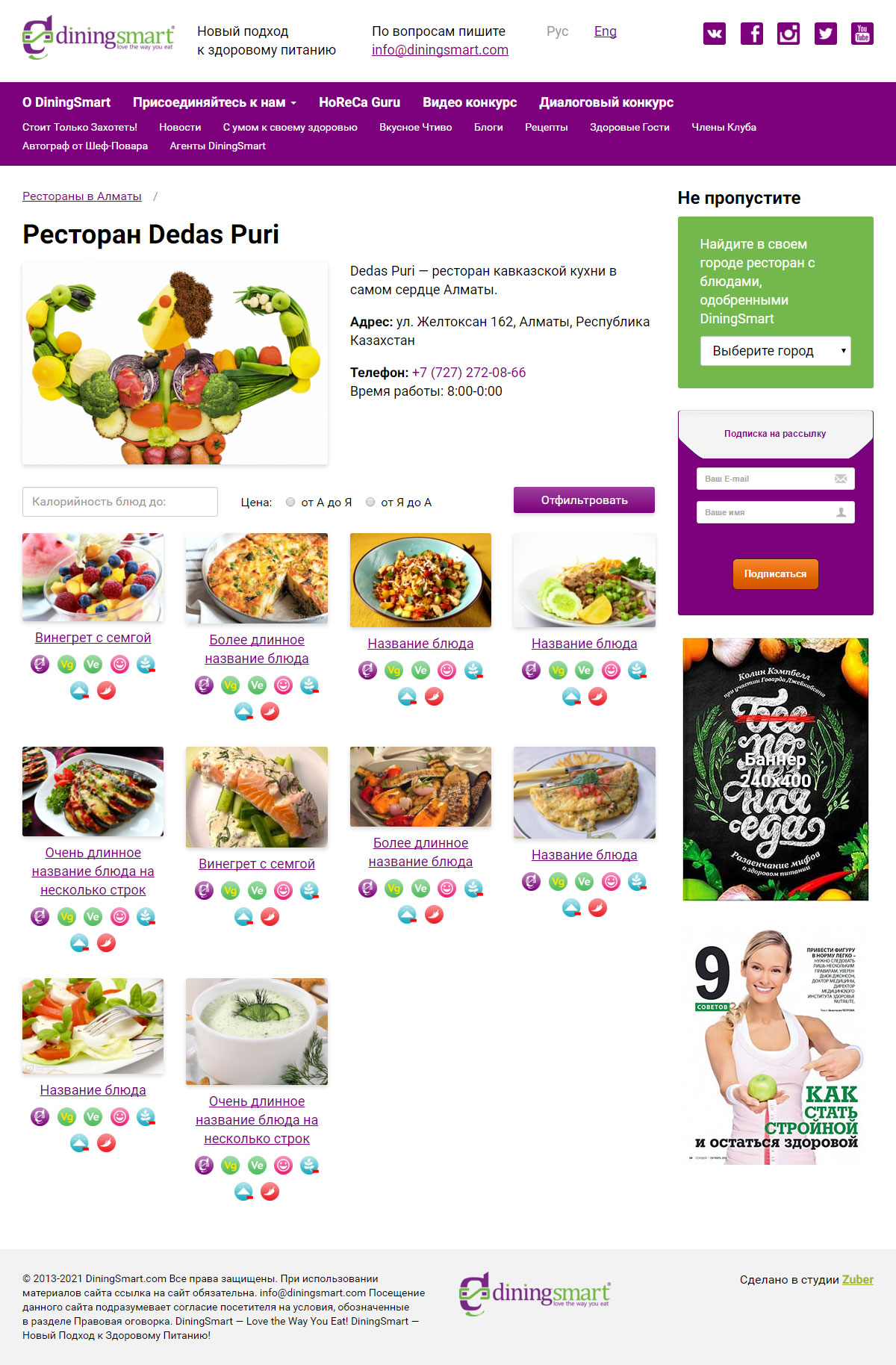 Вывели фотографии блюд в списке