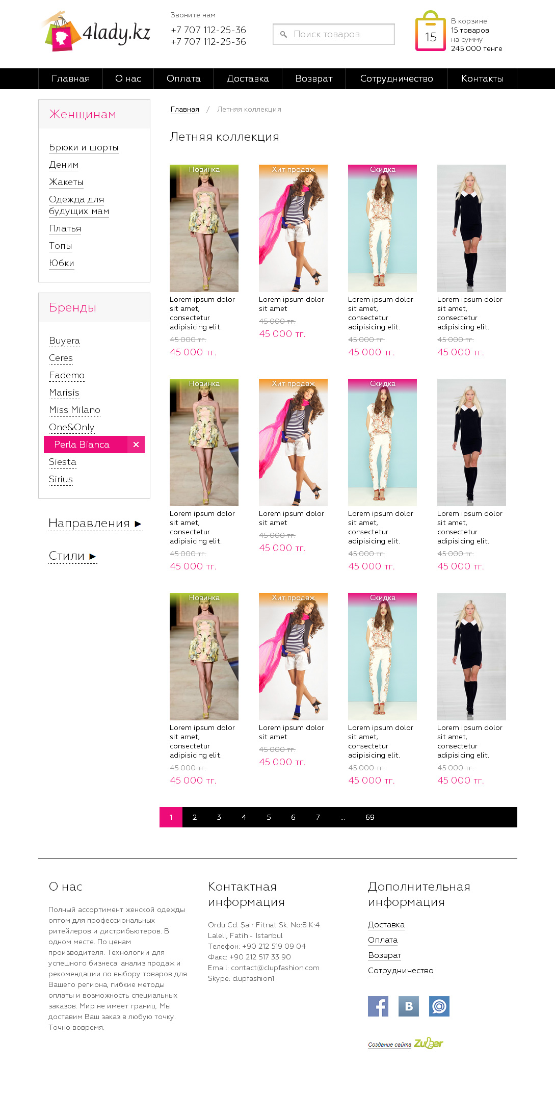 Товары выбранного бренда